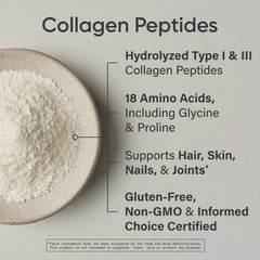Sports Research Collagen Peptides blended into a smoothie, supporting skin-friendly hydration.
