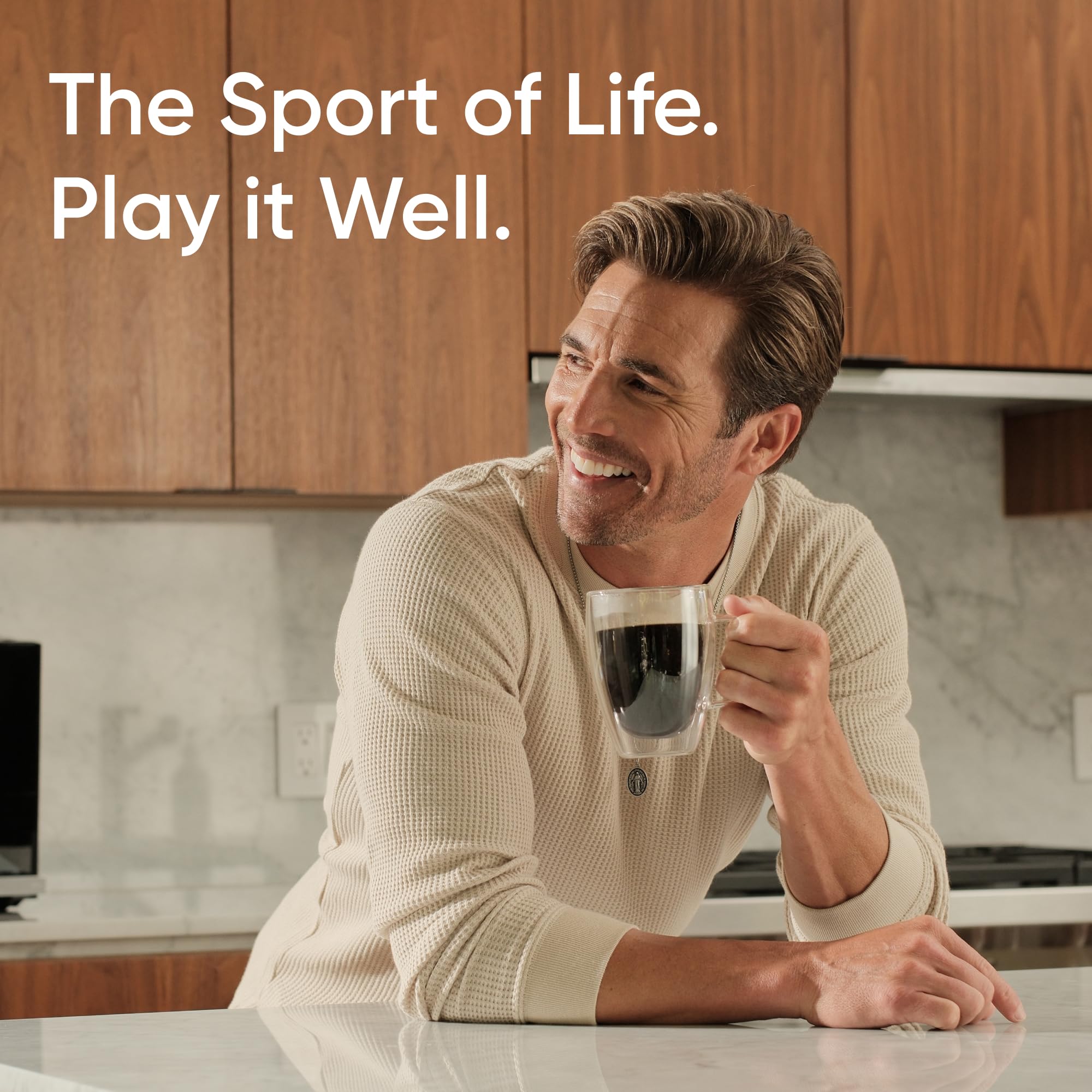 Sports Research Collagen Peptides tub sits in a pantry for daily nutrition.