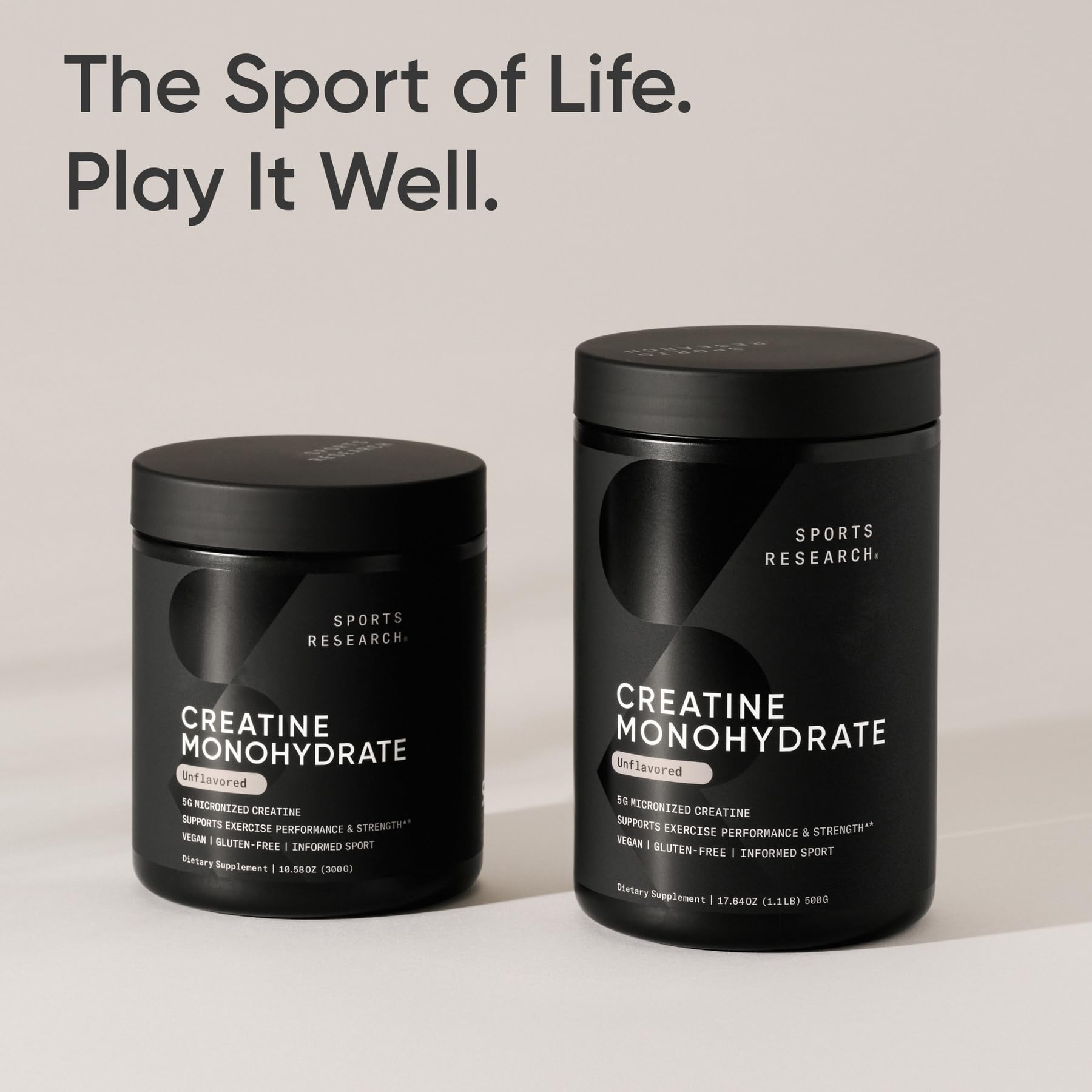 Sports Research Creatine Monohydrate ready for post-workout recovery in a shaker.