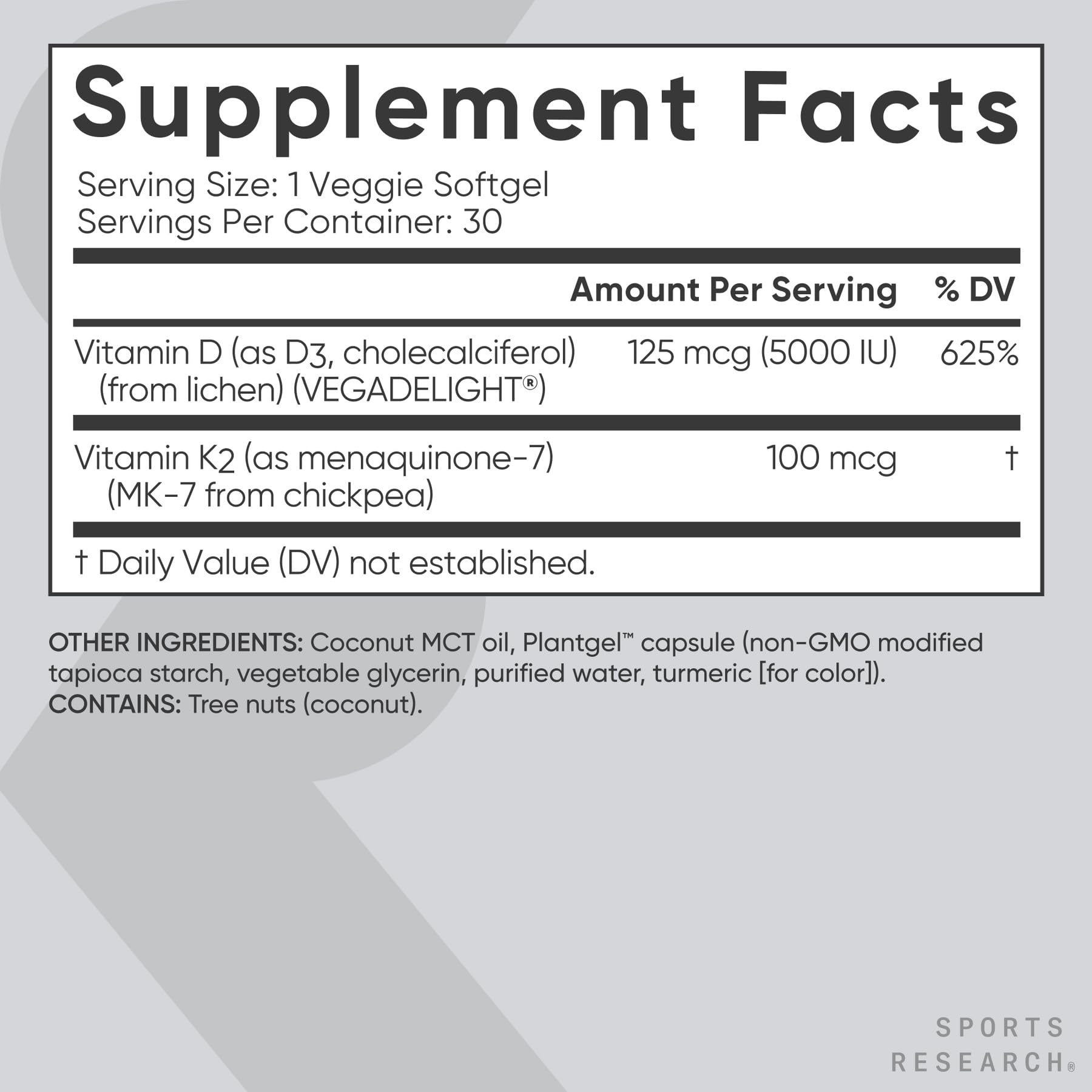 Sports Research daily routine setup with softgels for morning use.