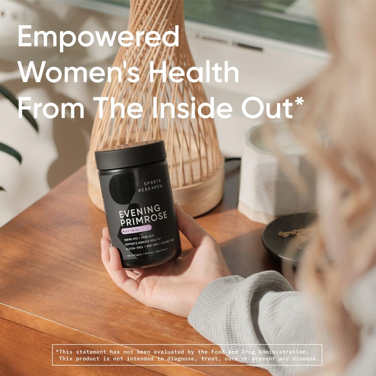 Sports Research Evening Primrose Oil USA-made manufacturing seal