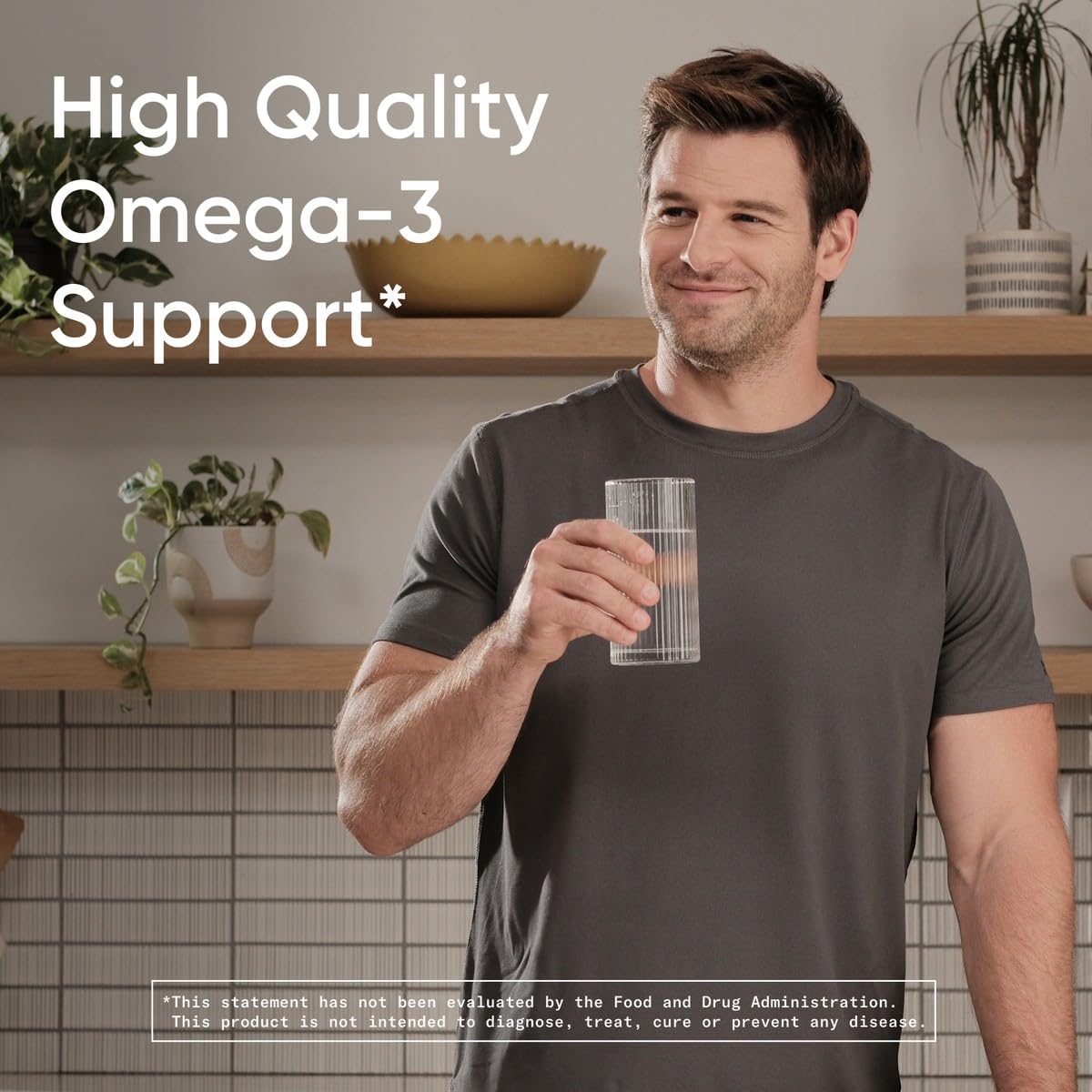 Soy-free icon on Sports Research flaxseed oil softgels packaging
