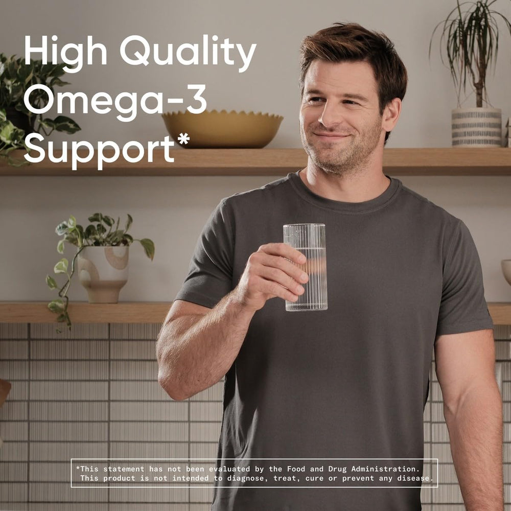 Soy-free icon on Sports Research flaxseed oil softgels packaging