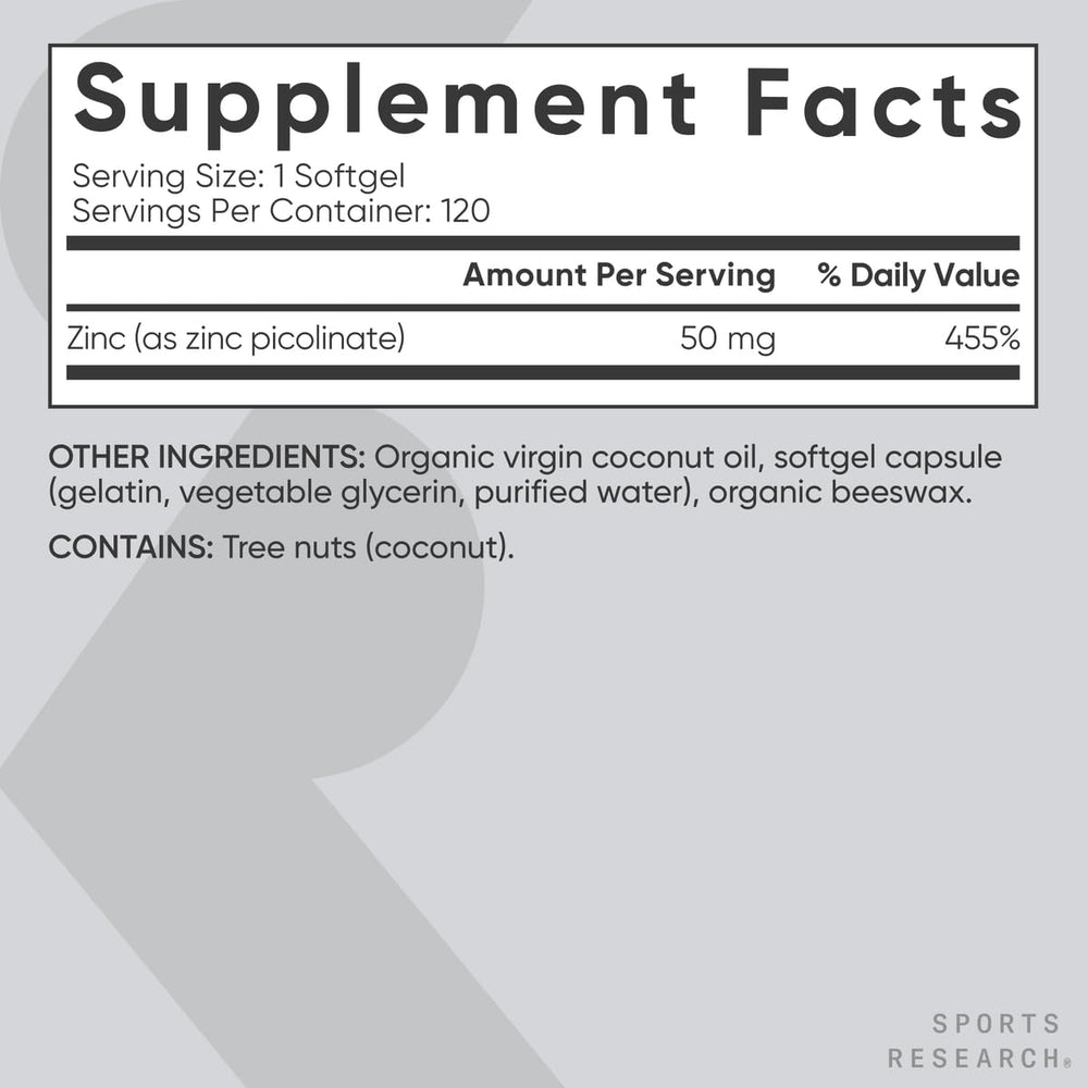 Sports Research gluten-free label on bottle emphasizes allergy-friendly supplement.