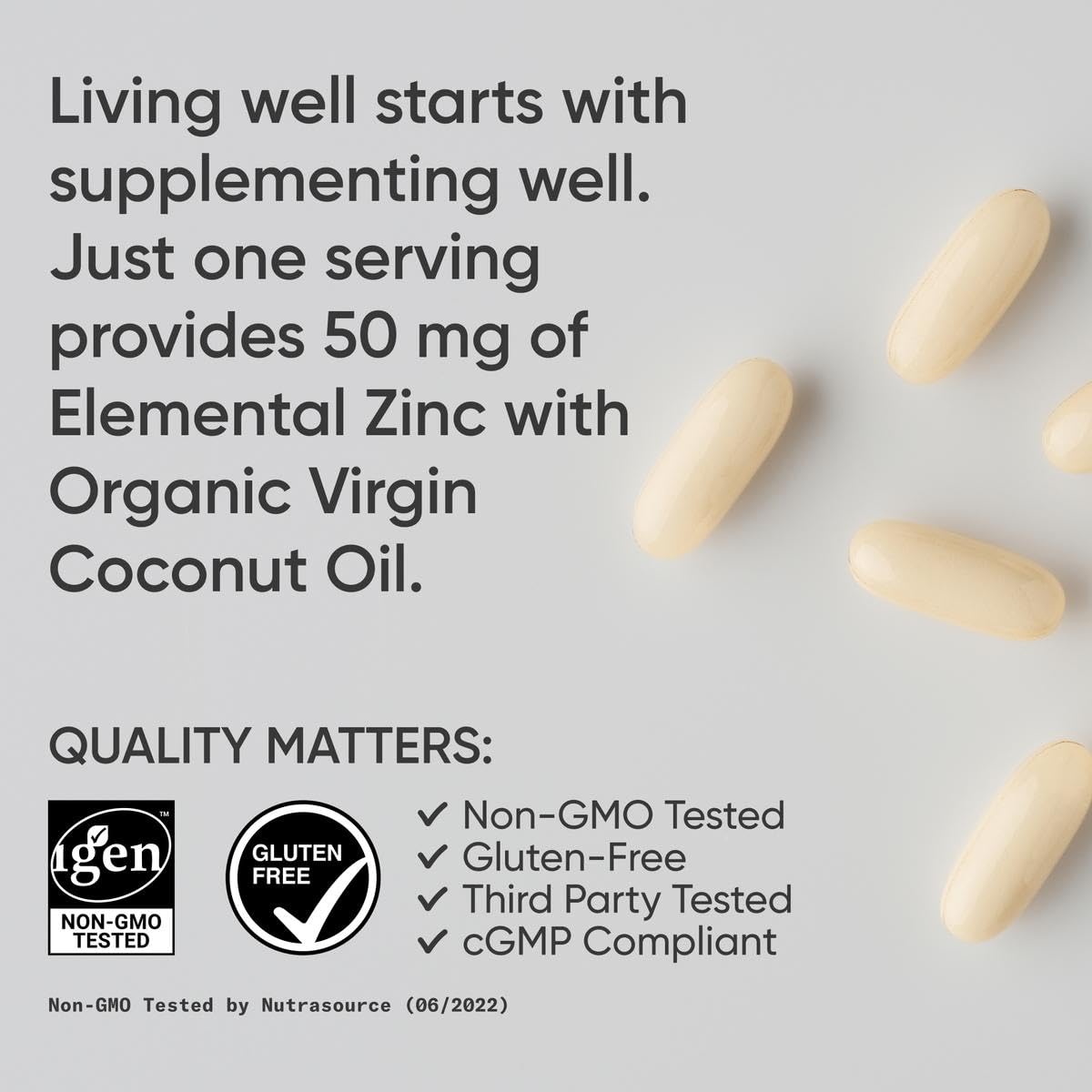 Sports Research IGEN non-GMO seal on label signals quality and purity.