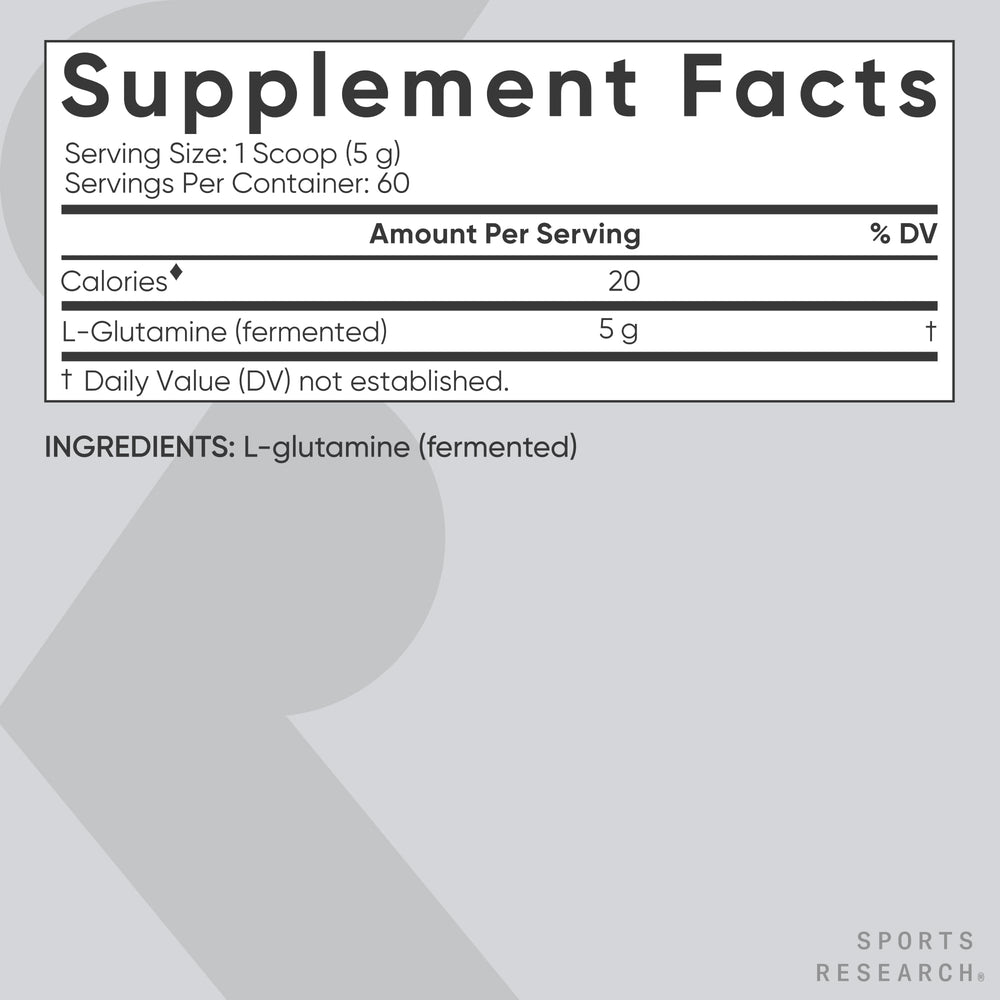Kitchen scene with Sports Research L-Glutamine as part of daily wellness