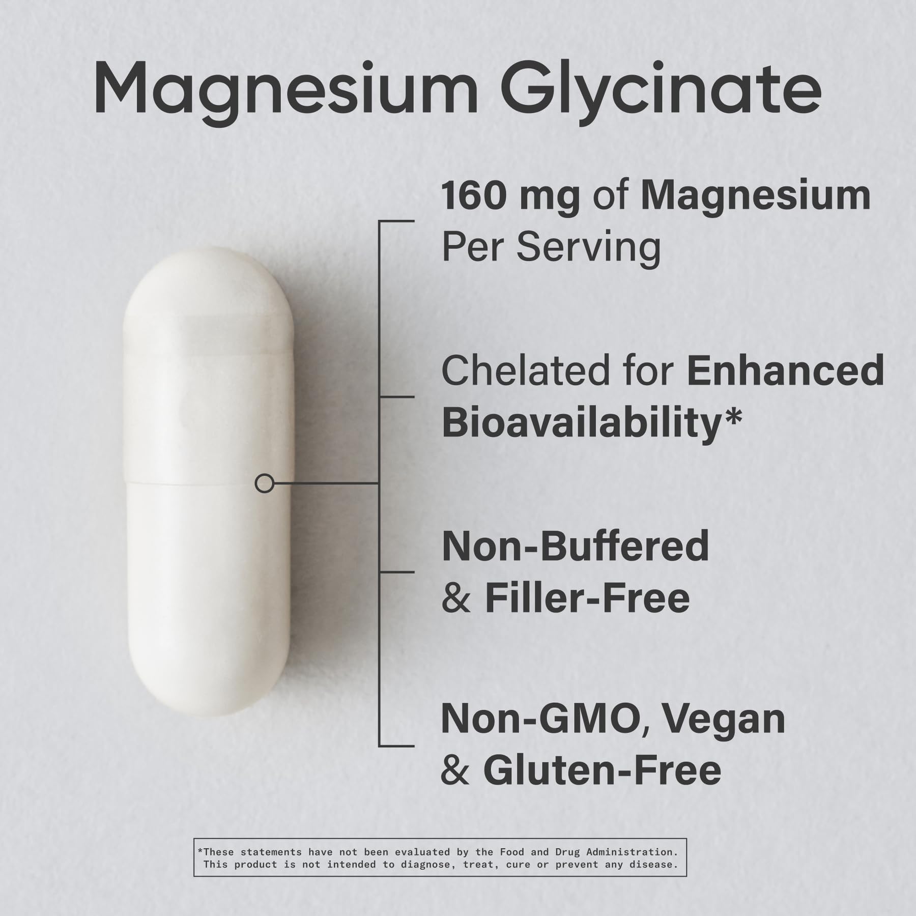 Sports Research Magnesium Glycinate capsules close-up highlights chelated magnesium for enhanced absorption.
