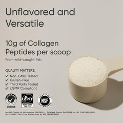 Sports Research Marine Collagen Powder scoop with 10 g per serving