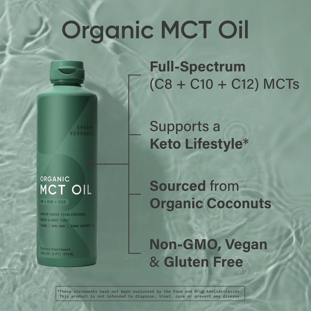 Sports Research MCT Oil unflavored coffee mix blending seamlessly