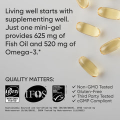Sports Research MSC-certified sustainability badge on omega-3 packaging
