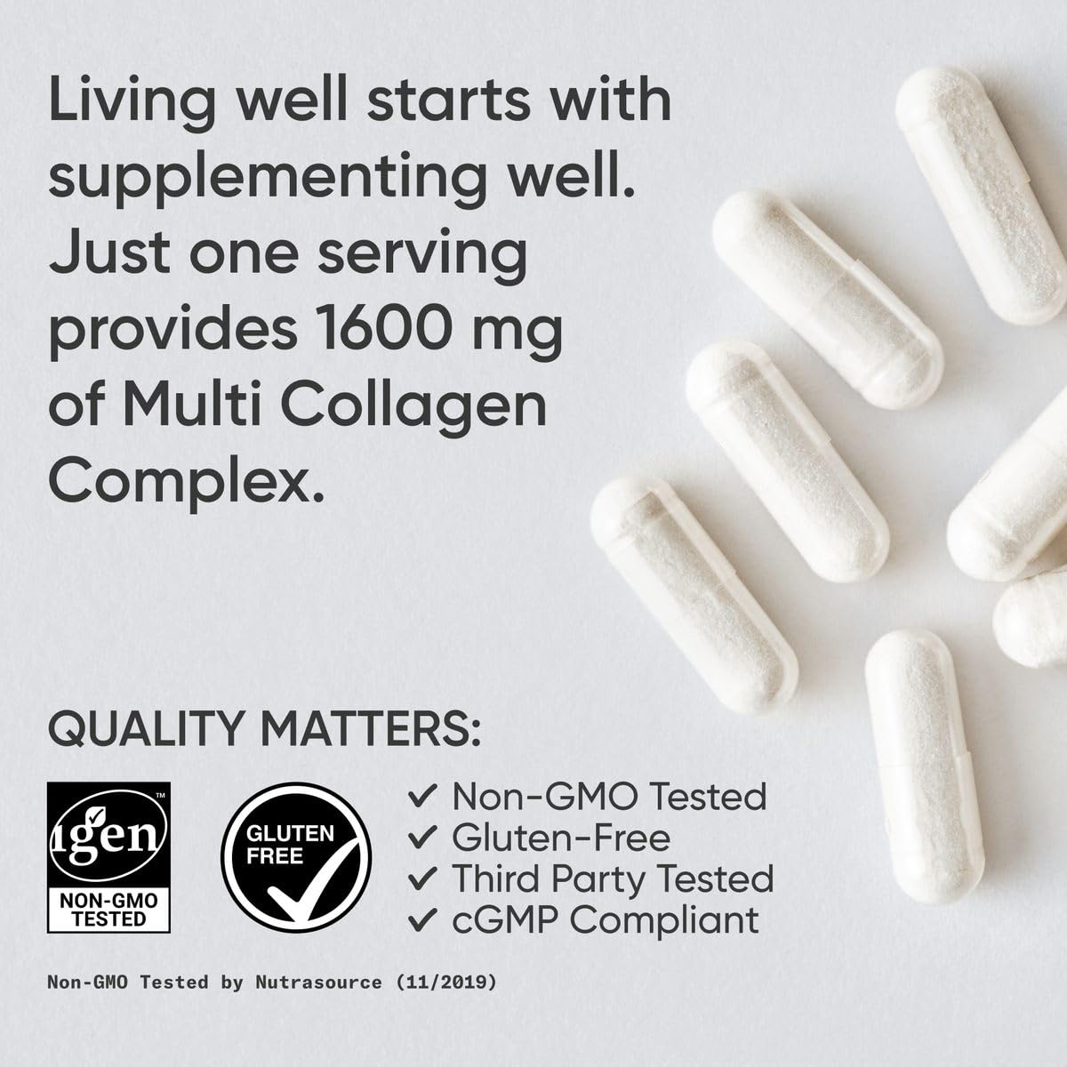 Sports Research gluten-free non-GMO label signaling quality.