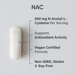 Sports Research NAC 600mg capsules ready for everyday intake and consistency.
