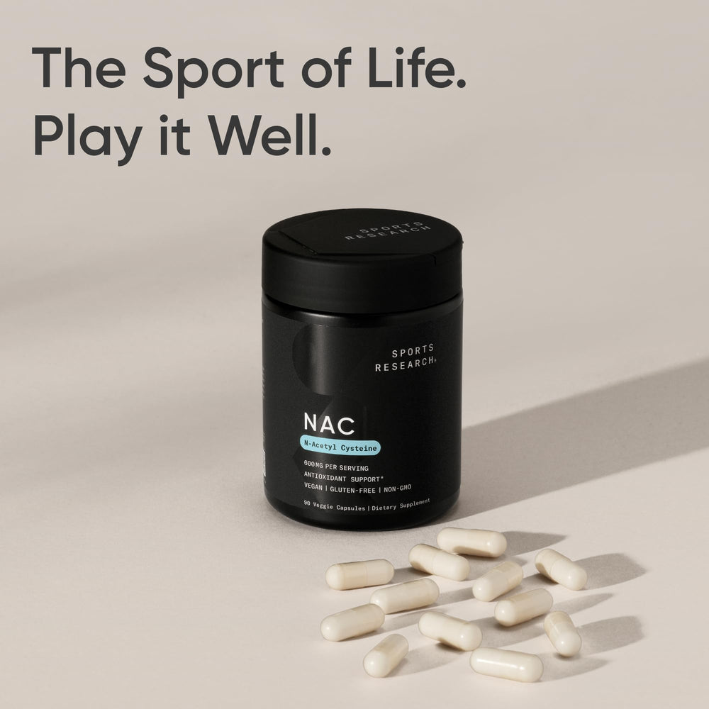 Sports Research NAC third-party tested for quality and purity.