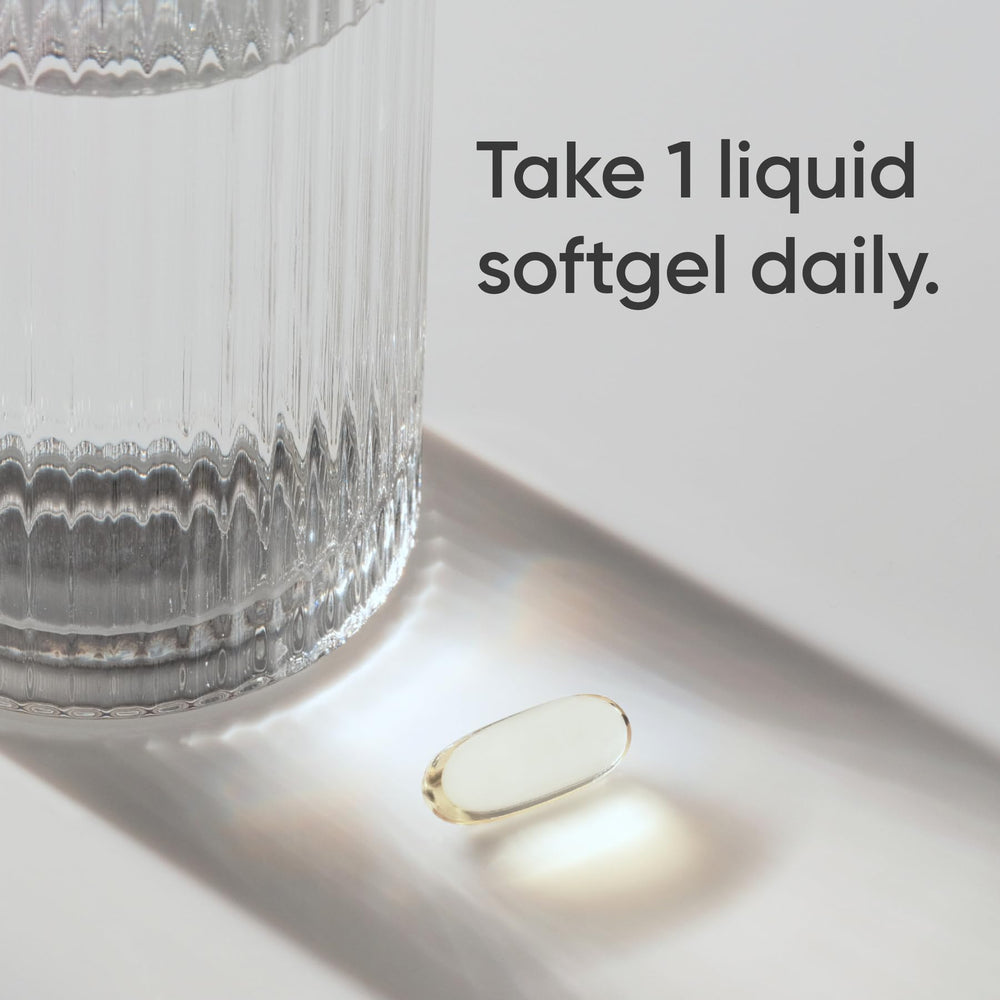 Close-up of Sports Research softgels highlighting high-potency EPA and DHA