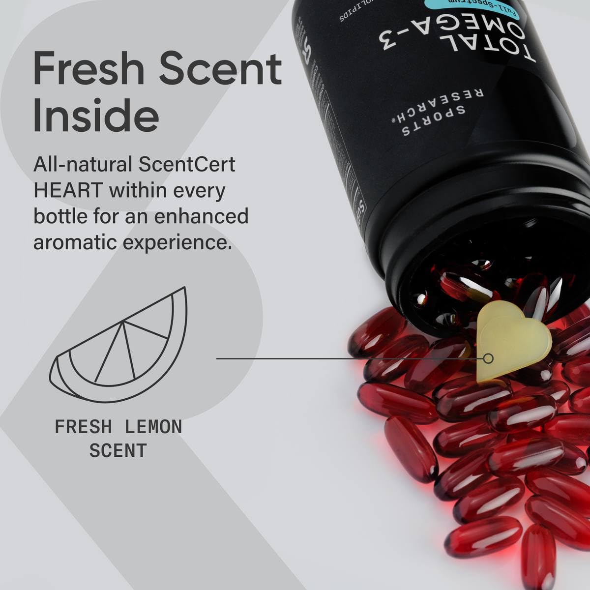 Sports Research omega-3 purity testing seal indicating third-party verification.