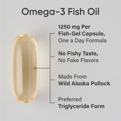 Sports Research Omega-3 capsules close-up showing EPA and DHA content