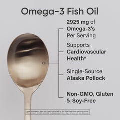 Sports Research Omega-3 lemon flavor pour, easy to dose.