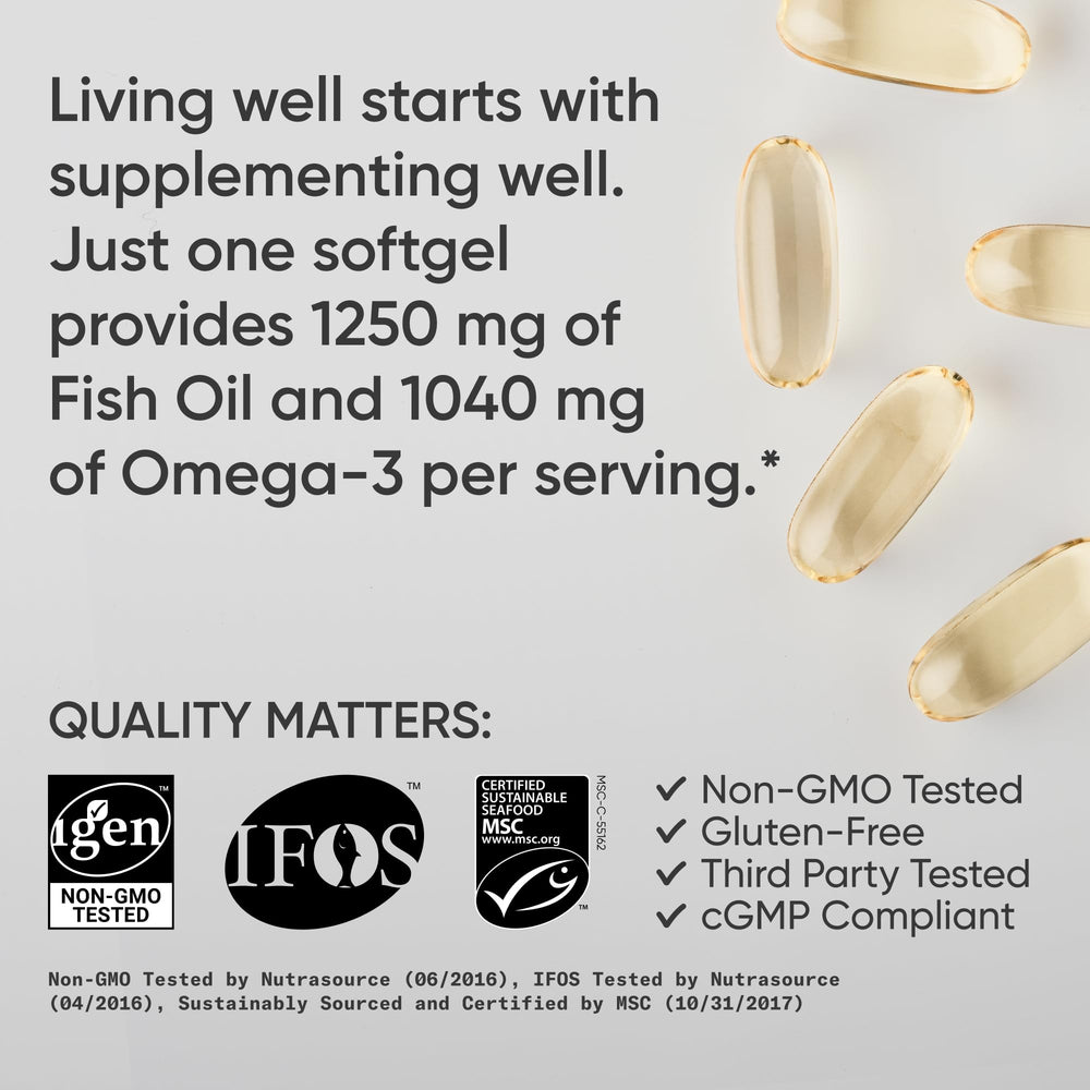 Sports Research Omega-3 label emphasizes wild Alaska Pollock sustainability