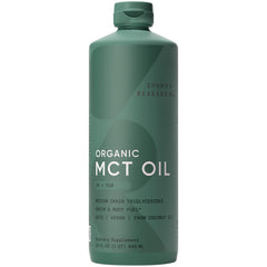 Sports Research Organic MCT Oil bottle ready for keto energy mix.