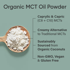 Sports Research Organic MCT Oil Powder kitchen use for baking and cooking.