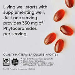 Sports Research Phytoceramides label close-up with non-GMO claim