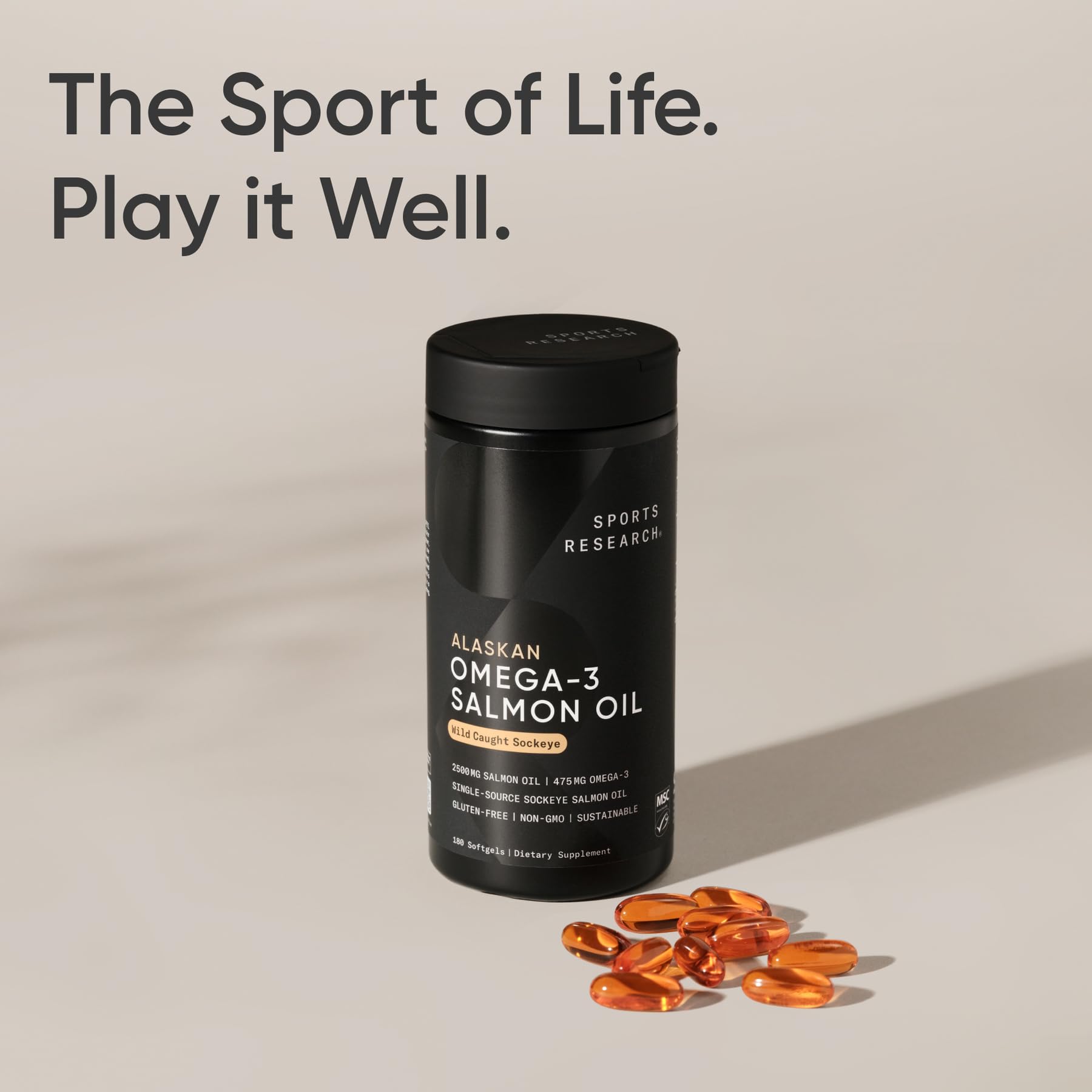 Clear label design communicates high-quality, transparent ingredients.