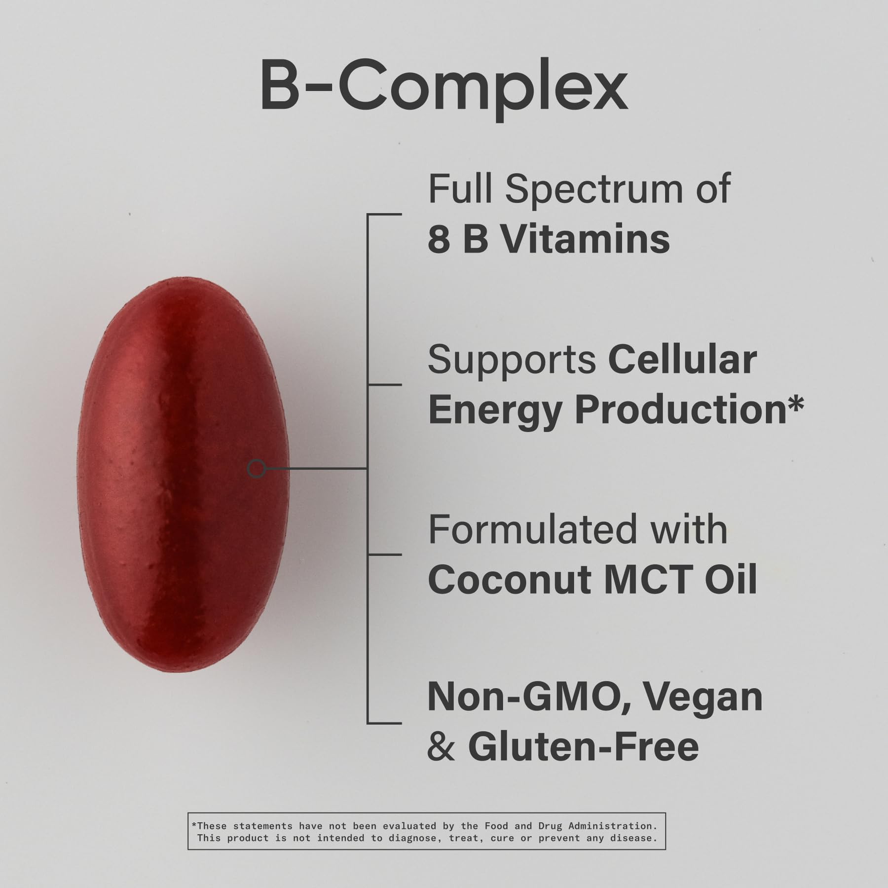 Sports Research Vitamin B-Complex softgels close-up; easy daily capsules.