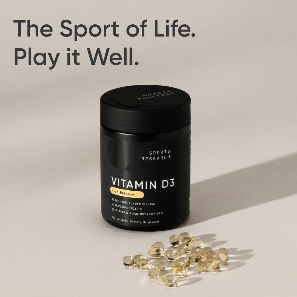 Sports Research Vitamin D3 bottle packaging and branding