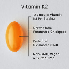 Sports Research Vitamin K2 MK7 bottle back label details plant-based MK7 and non-GMO verification.