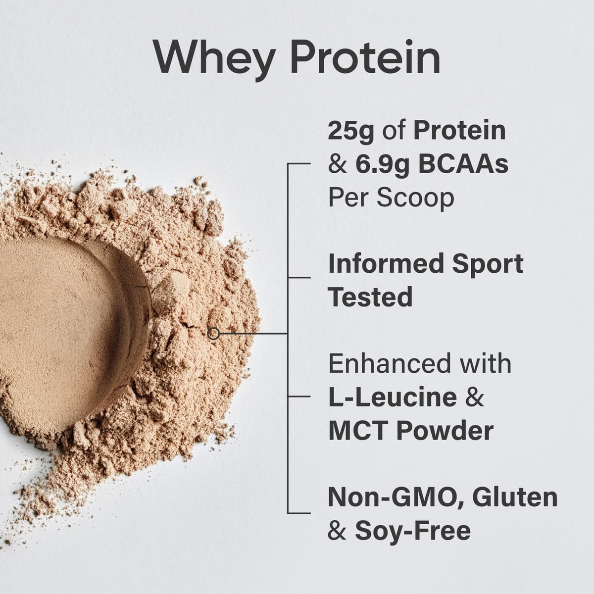 Sports Research Whey Protein Isolate powder pour emphasizes quick, clump-free mixing