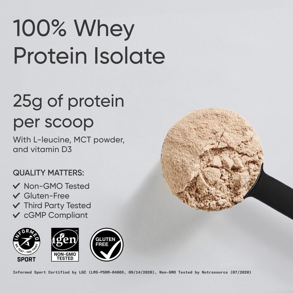 Sports Research Whey Protein Isolate scoop measures 25g per serving