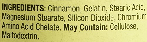 Spring Valley Cinnamon 500mg Plus Chromium hand-held capsules for on-the-go use.