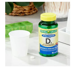 Spring Valley bottle label shows ingredients and allergen information