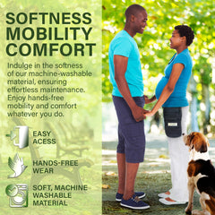 SpringPath nephrostomy bag cover 600ml closeup shows soft, washable material.