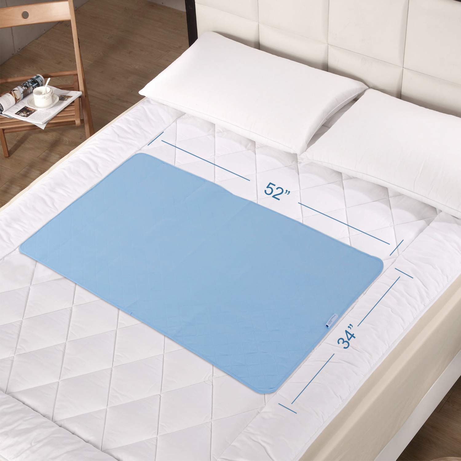 SPRINGSPIRIT large underpad protects bed, chair, and sofa surfaces