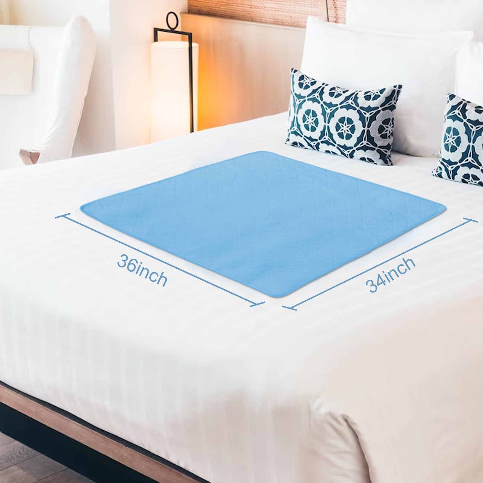 SPRINGSPIRIT waterproof bed pad 34x36 with non-slip base prevents shifting.