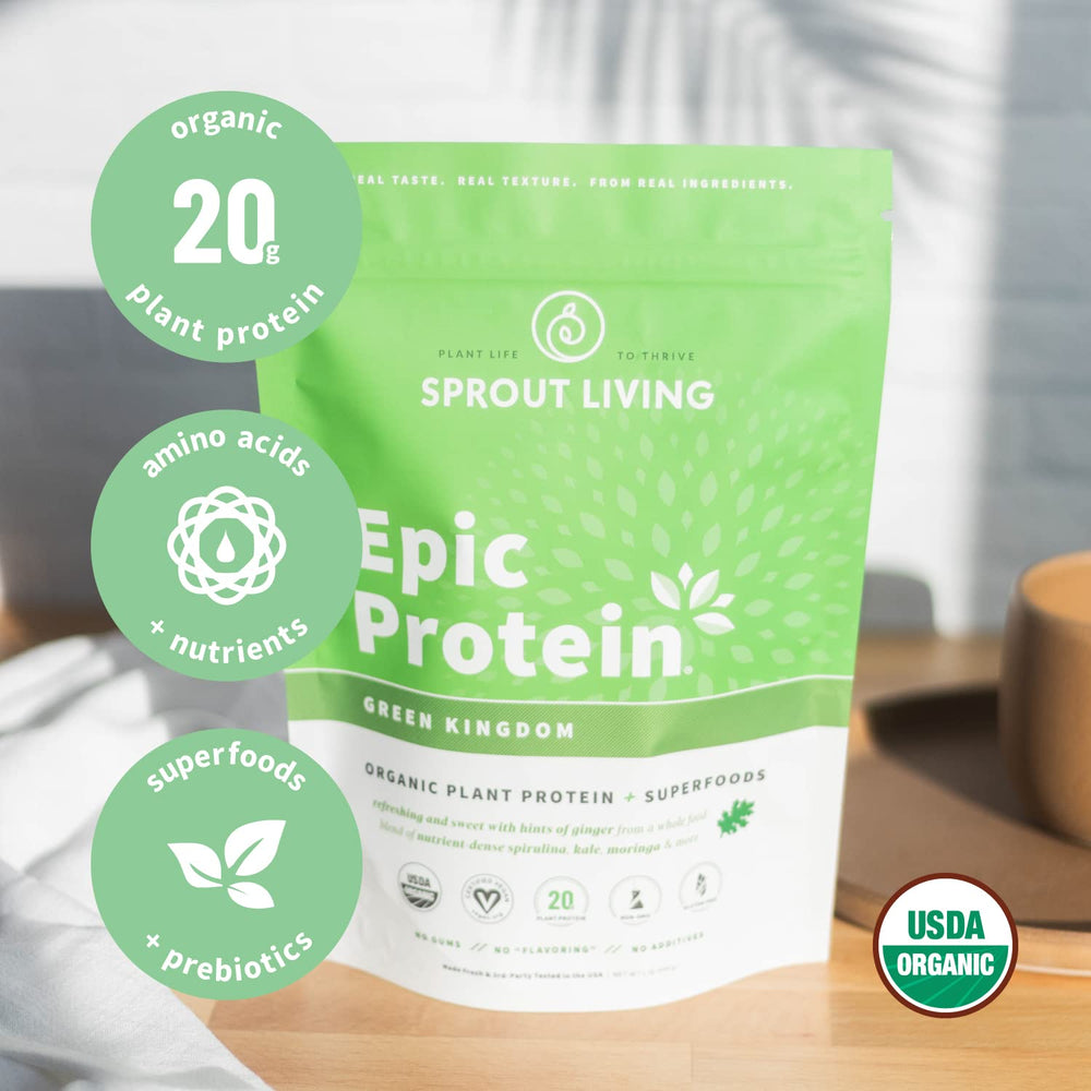 Clean label seal indicating no artificial flavors or sweeteners in Epic Protein.