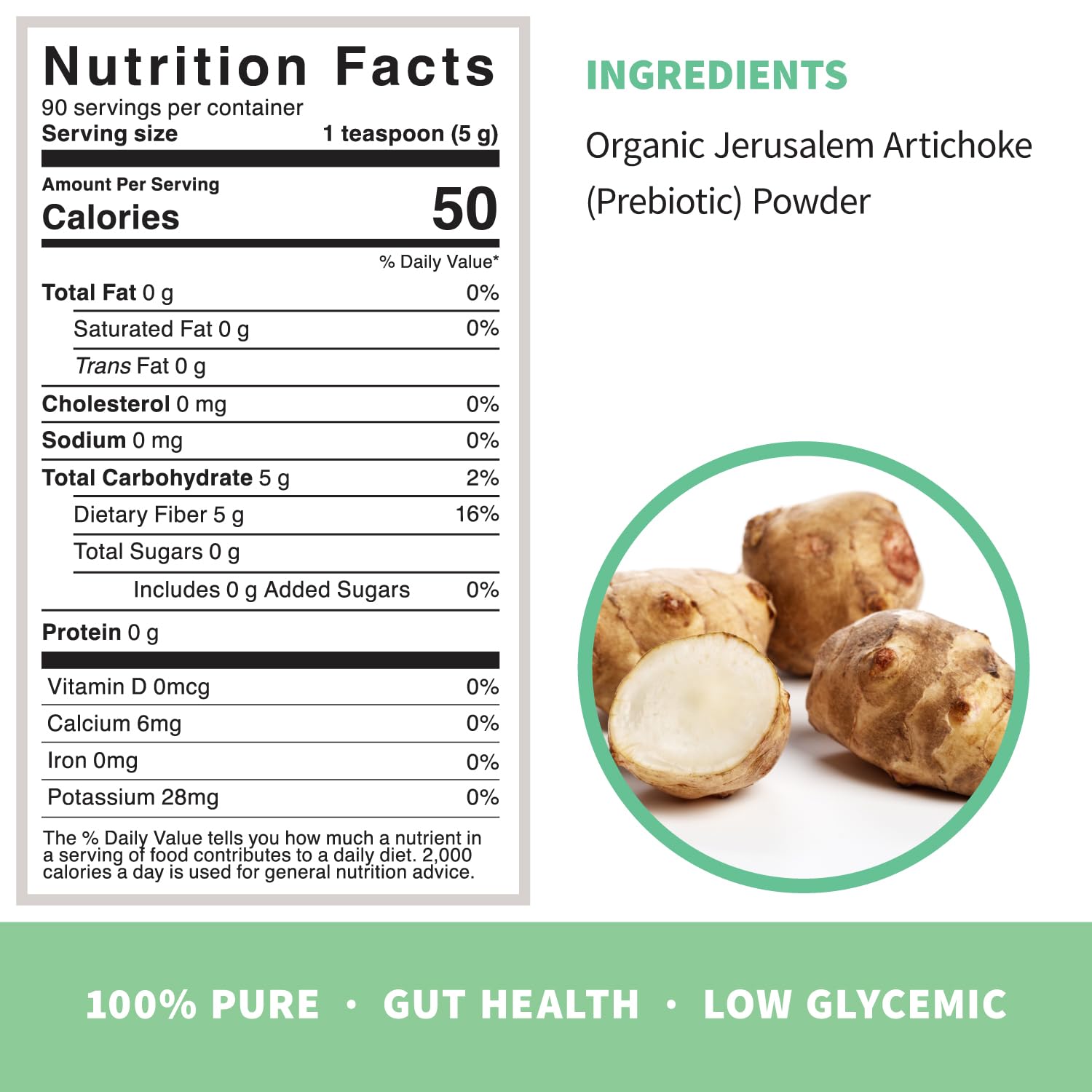 Sprout Living Organic Inulin Powder package front