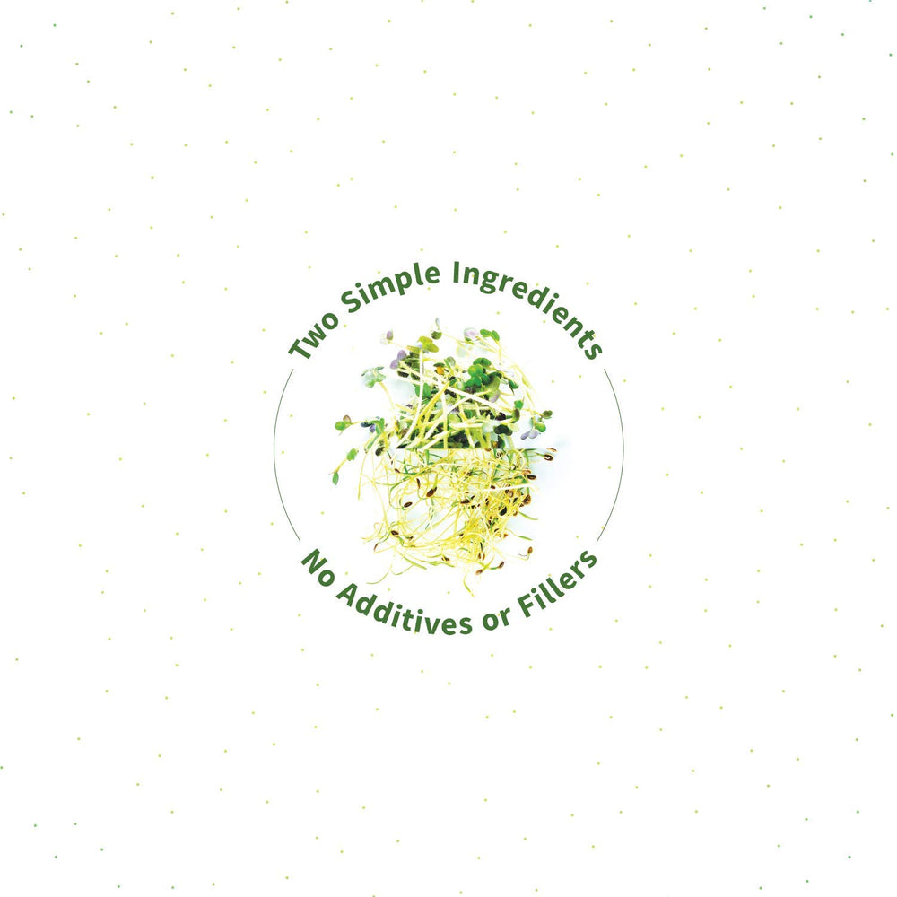 Sprout Living salad sprinkle broccoli kale mix adds vegetal color and fiber
