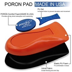 SQHT deep U shaped heel support stabilizes the heel and arch