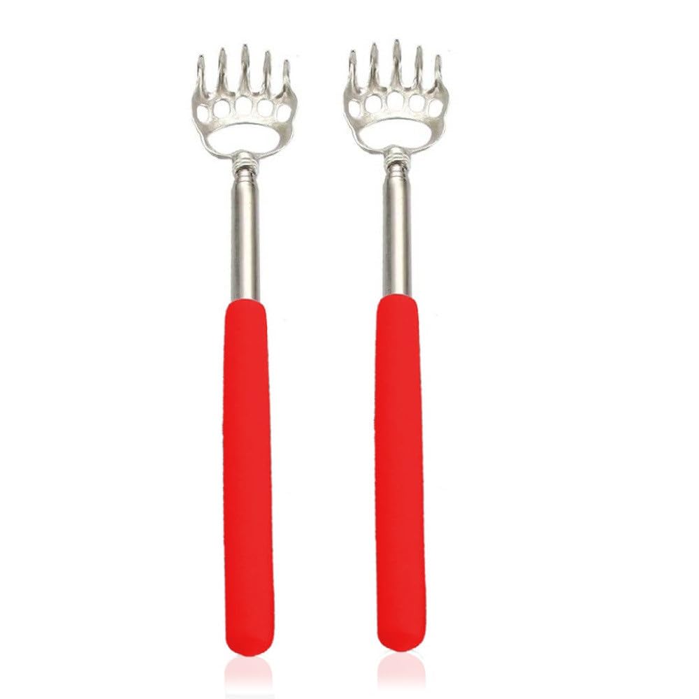 SQULIGT bear claw back scratcher in use for a comfortable scratch
