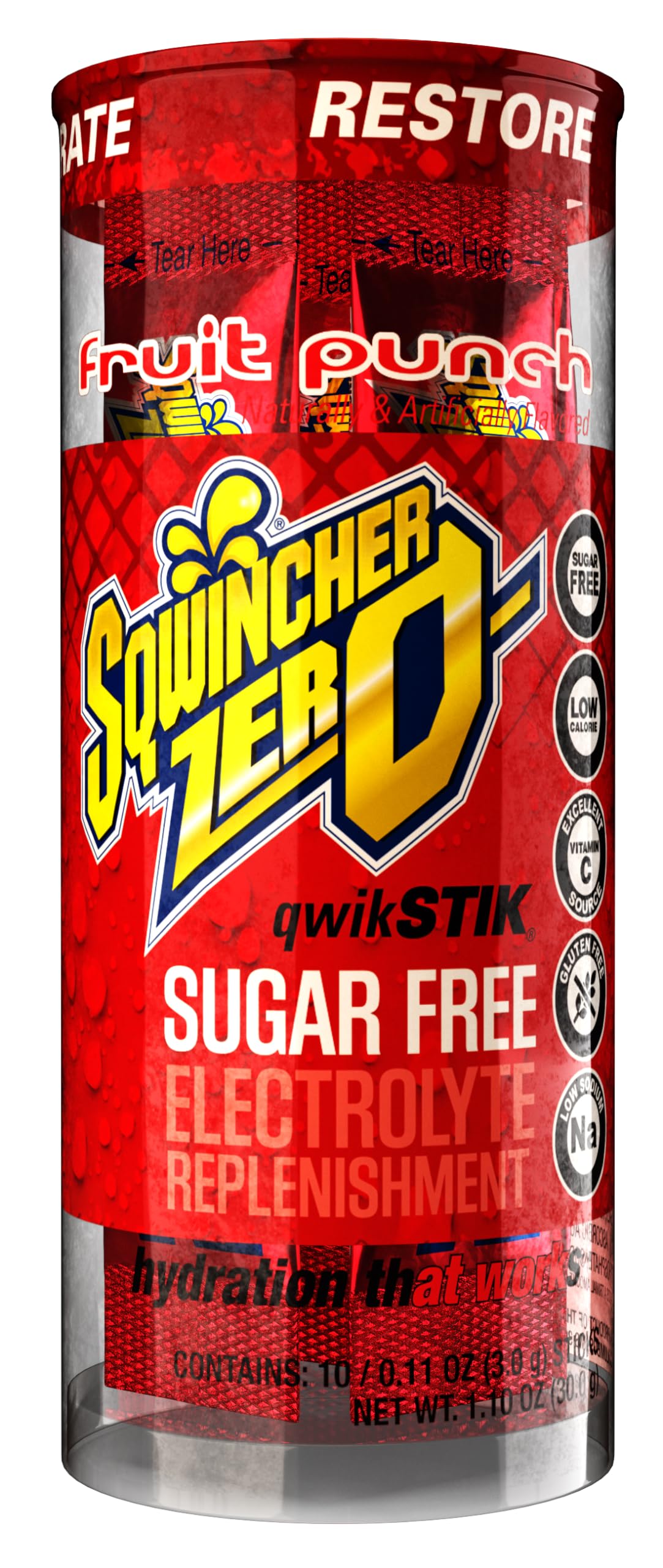 Sqwincher Zero Qwik Stik bulk 200-pack for cost-efficient workplace hydration.