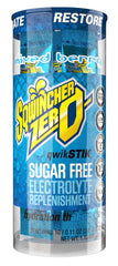 Sqwincher Zero Qwik Stik strawberry lemonade packet refreshing flavor with low calories.