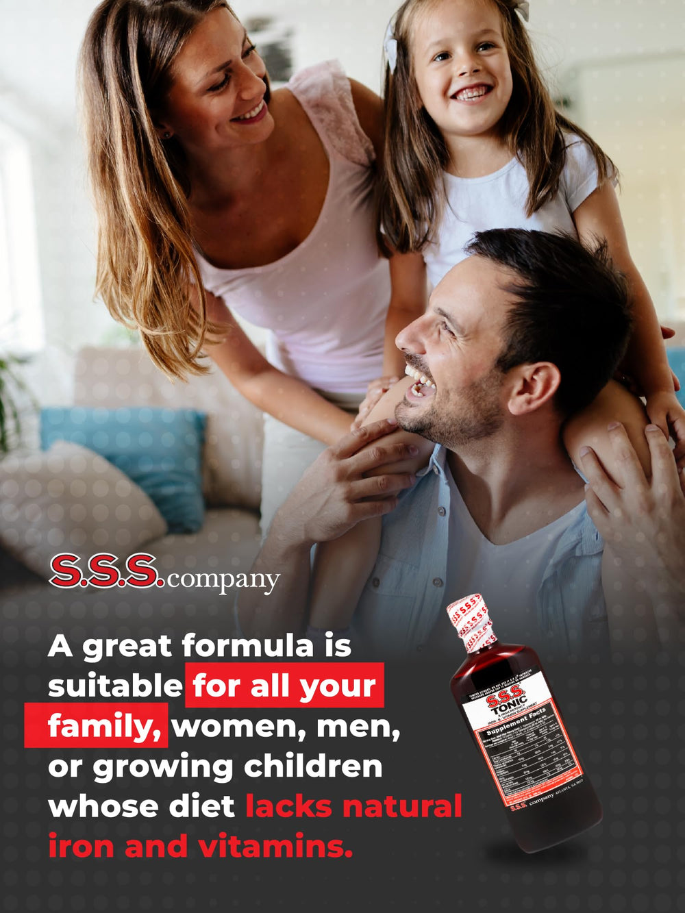 Active adults using S.S.S. Tonic as part of morning routine.