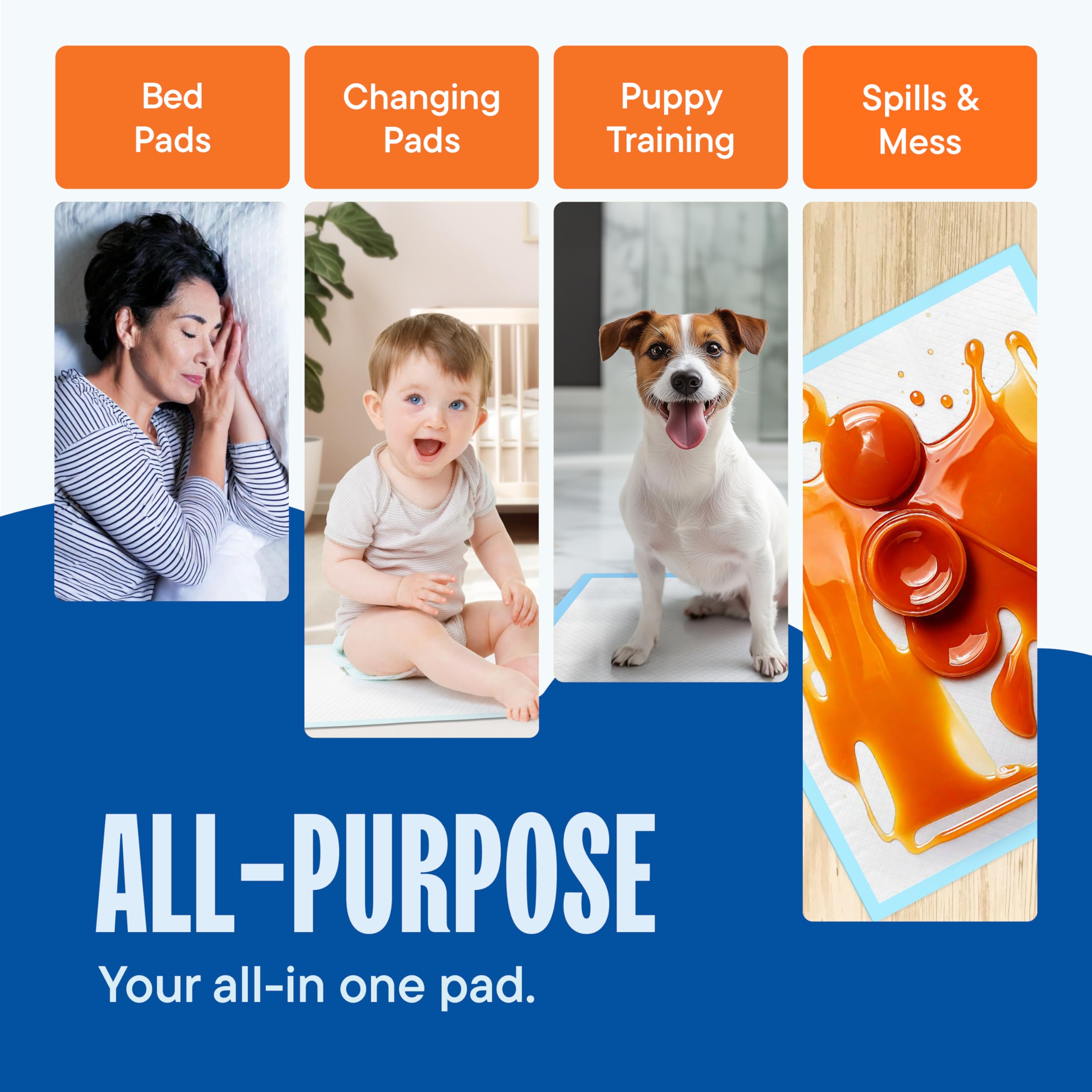 Stack Man Chucks Pads multipurpose use for babies, adults, and pets.