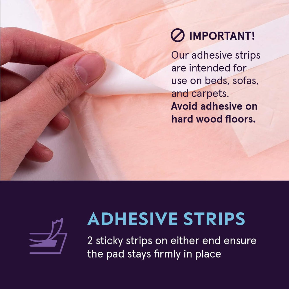 Stack Man dry-action underpad top sheet wicks moisture for dryness.