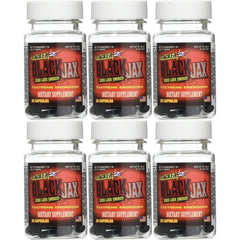 Stacker 2 Black Jax bottle front view for on-the-go energy support.