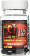 Stacker 2 Black Jax capsules close-up for fast, targeted energy release.