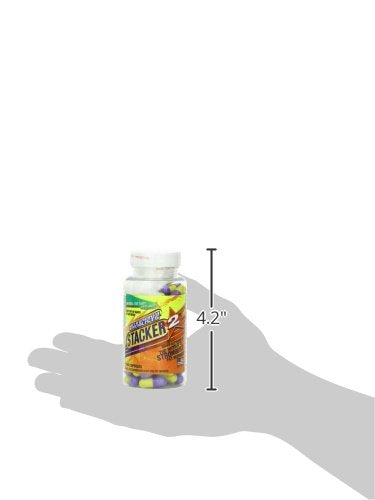 Stacker 2 energy-boost imagery on packaging suggesting active lifestyle support