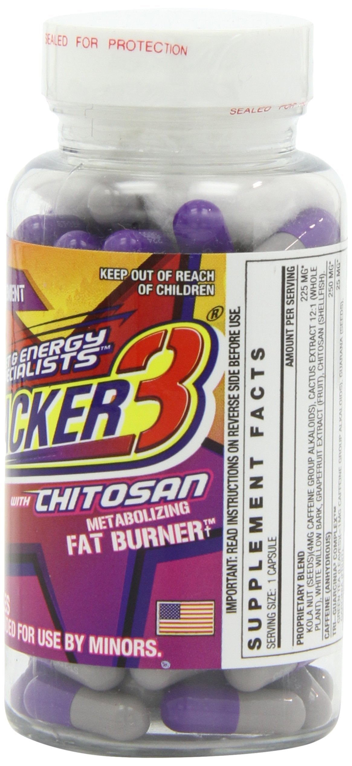 STACKER 2 Stacker 3 capsules closeup shows easy-to-swallow design.